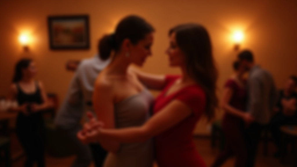 Two dancers in close frame position demonstrating proper hand placement and body connection during a salsa dance