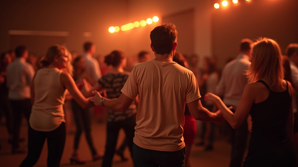 Community members enjoying a salsa social dance event in Czech Republic